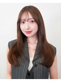 【La fith】キャラメルブラウン×顔回りレイヤー×ワンカール