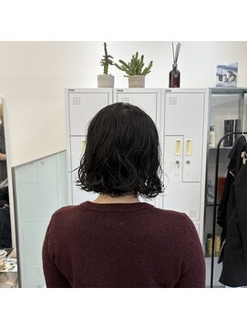 ニトバイアンキシム ボブ(nit by AHNKISM) ボブに飽きた方はボブパーマ♪