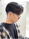 刈り上げセンターパート/ナチュラルマッシュ/メンズカット/千葉