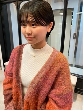 シータ(sheta) 【表参道sheta小林】黒髪コンパクトショート ボブルフ 前髪