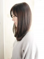 ヘアメイク ナル(hair make nalu) ツヤブラウンのナチュラルストレート