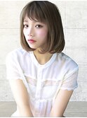 小顔ショート×ブランジュカラー×ハイライトカラー×イルミナ