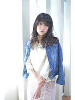 ヘアー カフェ コトノハ(hair cafe kotonoha)&nbsp;【コトノハ】厚めバング　大人かわいいヘルシーレイヤーロング