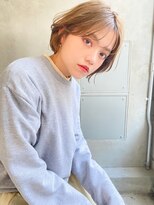 ロロ(ro-ro)&nbsp;【恵比寿ro-ro】キャラメルベージュ×シースルーバングボブ