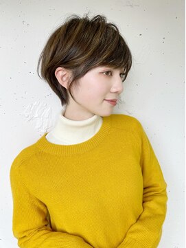 ヴェイン 渋谷(vain) 20代30代大人可愛い小顔ボブ前下がりショートハイライト