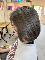 アンノ(anno)&nbsp;ハイライトデザインカラー×ボブ