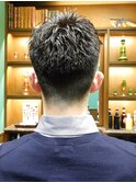バリカンショート×形状記憶パーマ