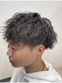 ツイスト スパイラル マッシュ 刈り上げ ツーブロック