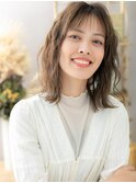 抜け感ウェットヘア小顔波巻きエアリーミディa志木20代30代40代
