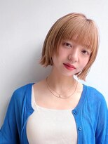 トルネード(TORNADO) 大人ショートボブ前髪ありベージュ系カラー丸顔絶壁K20240718