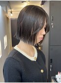切りっぱなしボブ/ダブルバング/シースルーバング/立川/髪質改善