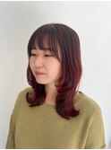 30代40代ショートボブウルフカットボブウルフメルティ―カラー