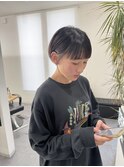 【LS HAIR片山】ぷつっと前髪がかわいい　丸みマッシュ