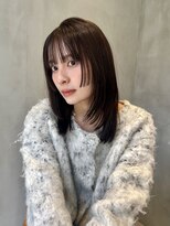 ニコ トウキョウ 渋谷(nico TOKYO)&nbsp;顔まわりレイヤーハッシュレイヤー透明感オリーブグレージュ渋谷