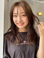 ロア ヘアーコーディネート 四条烏丸店(LoRE hair coordinate)&nbsp;ホワイトグレージュミニウルフデジタルパーマチェリーブラウン