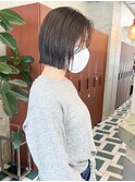 ホワイトグレージュ/デジタルパーマ/チェリーブラウン/栄h77