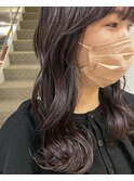 ラベンダーブラウン ブリーチなしカラー 暖色
