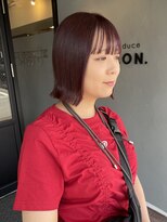ヘア プロデュース キュオン(hair produce CUEON.)&nbsp;ボルドールビー×切りっぱなし