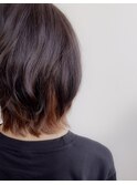 オレンジ☆インナーカラー