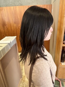 フーコー 小倉魚町店 (fuhcoh) オリーブグレージュ×ミディアムレイヤー