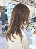 レイヤーカット　マロンベージュ