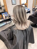 サニー 渋谷(SUNNY)&nbsp;バレイヤージュ、ハイライト、レイヤーカット、くびれボブ