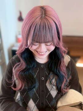 インク サカエ(inq sakae) ダブルブリーチ/アンブレラカラー/ミルキーピンク