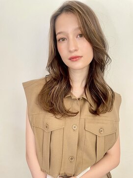 ファナ(fha-na) 大人可愛い ふんわり外ハネボブ ミディアムレイヤー