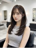 【Labimani】韓国風レイヤー、くびれレイヤー、グレージュカラー