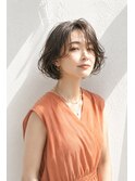 ショートボブ/大人女性/グレージュ/白髪ぼかし/脱白髪染め