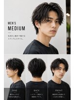 MEN's Baguz  MEN'Sカット/ MEN'Sパーマ/ MEN'Sカラー&nbsp;ミディアムヘアーメンズ骨格似合わせトレンドヘアスタイル清潔感