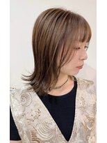 サロンプレッジエビノマル(salon PLEDGE ebinomaru) 肩ボブ×ハイトーンカラー