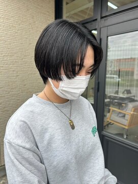 リッツ 岡崎緑ヶ丘店(Ritz) 黒髪ショート_ラインショート_ハンサムショート_R81026