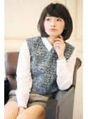 女度UPショート☆フレンチシックなリラクシーボブ