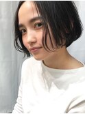 黒髪ショート/ミニボブ/大人ショート/ボブ/薬院天神今泉警固