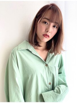 クラン 六甲道(Chlan) ニュアンスボブ×まろやかベージュ【灘区/六甲道】