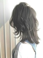 メーヴェ(Mowen) mowen 南堀江　レイヤーウルフ　グレージュカラー　