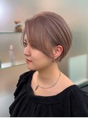 ナチュラル耳掛けショート アッシュミルクティー