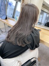 ヘア デザイン ヴェルダ(hair design Verda) 【verda】ブリーチなしダブルカラーラテグレージュ