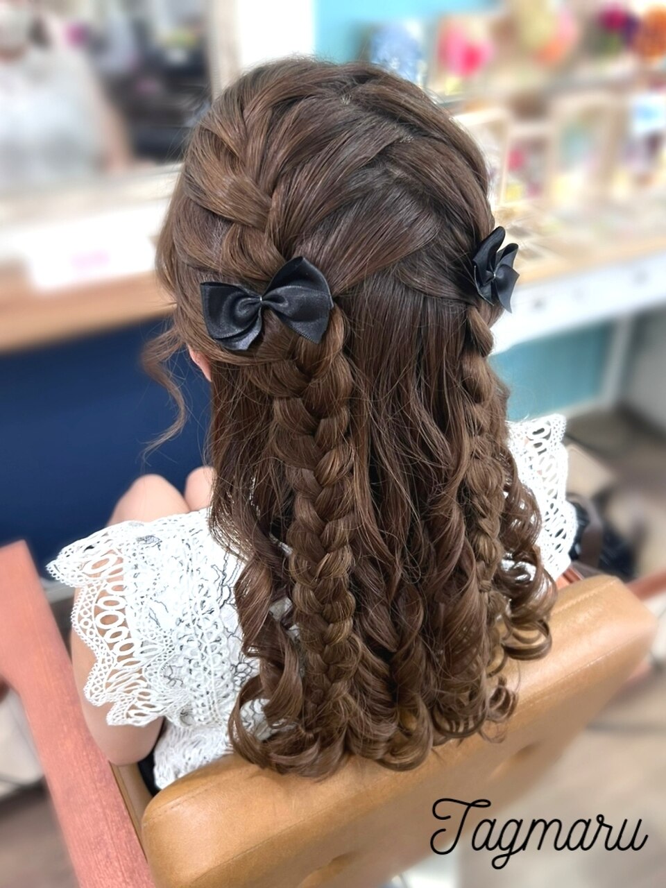 イベントヘアセット♪ツインの編みたらし☆：L169450380｜タグマルの