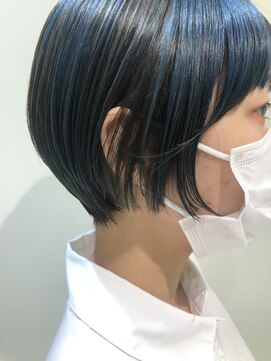 ハイプ(HYPE) 【藤沢/辻堂】ブルーシルバー/ショートボブ/アンブレラカラー