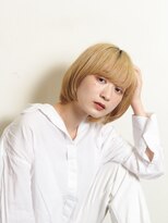 チャクラ アルカ ヘアサロン(Chakura arka Hair Salon) ハイトーンカラーのマッシュボブ　[ブリーチ/ハイトーンカラー]