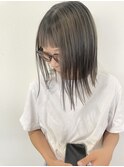 シルバー/ダブルカラー/切りっぱなし