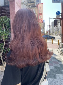 ボアップ 松山店(boappu) #ピンクベージュ#ヘアカラー