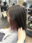 切りっぱなしボブ/エアリーロング/美髪/ピンクブラウン【稲毛】