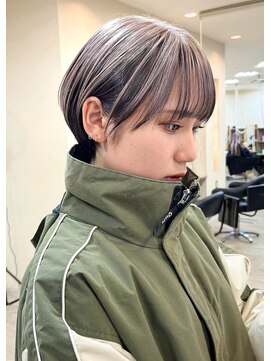 ソソ(soso) 【soso 伊勢田】丸みショート×アンブレラ【横浜/ブリーチ】