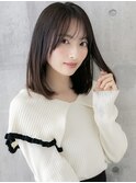 切りっぱなしボブ/エアリーロング/美髪/ピンクブラウン/仙台#22
