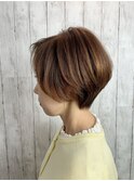 【ショート】【ハイライトカラー】【大人ショート】