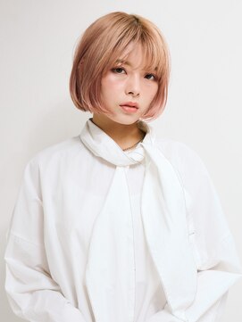 オンク 新宿(onk) 黒髪/グレーベージュ/レイヤーロング/前髪パーマ[新宿駅]