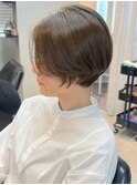 くびれショート/韓国風/セミディ/ブリーチなし/顔まわり